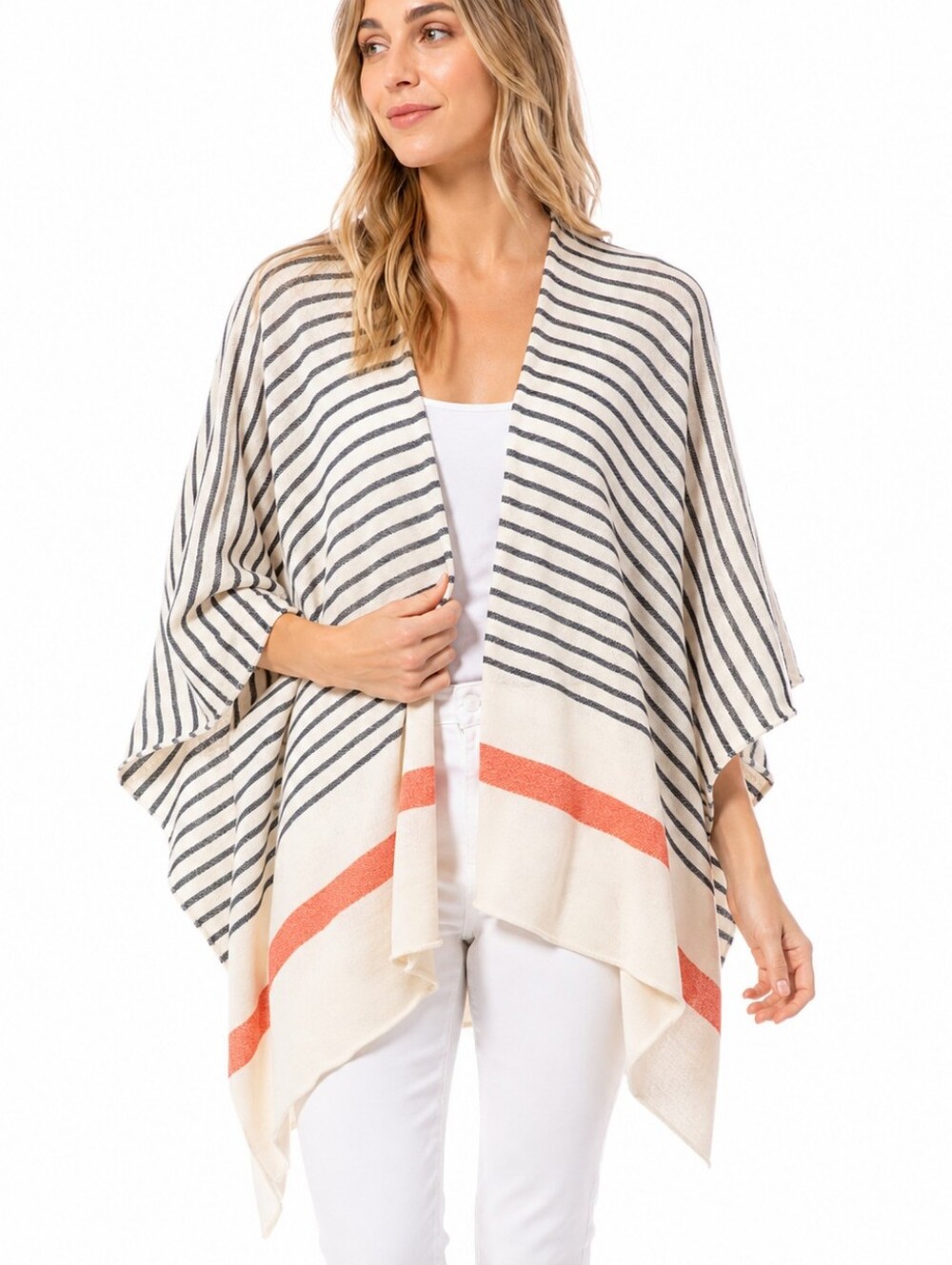 Mer Sea Coastal Wrap Cardigan Soft Lightweight Boho One Size